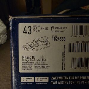 Milano Brown Faded Khaki Men's Triple-Strap Sandals